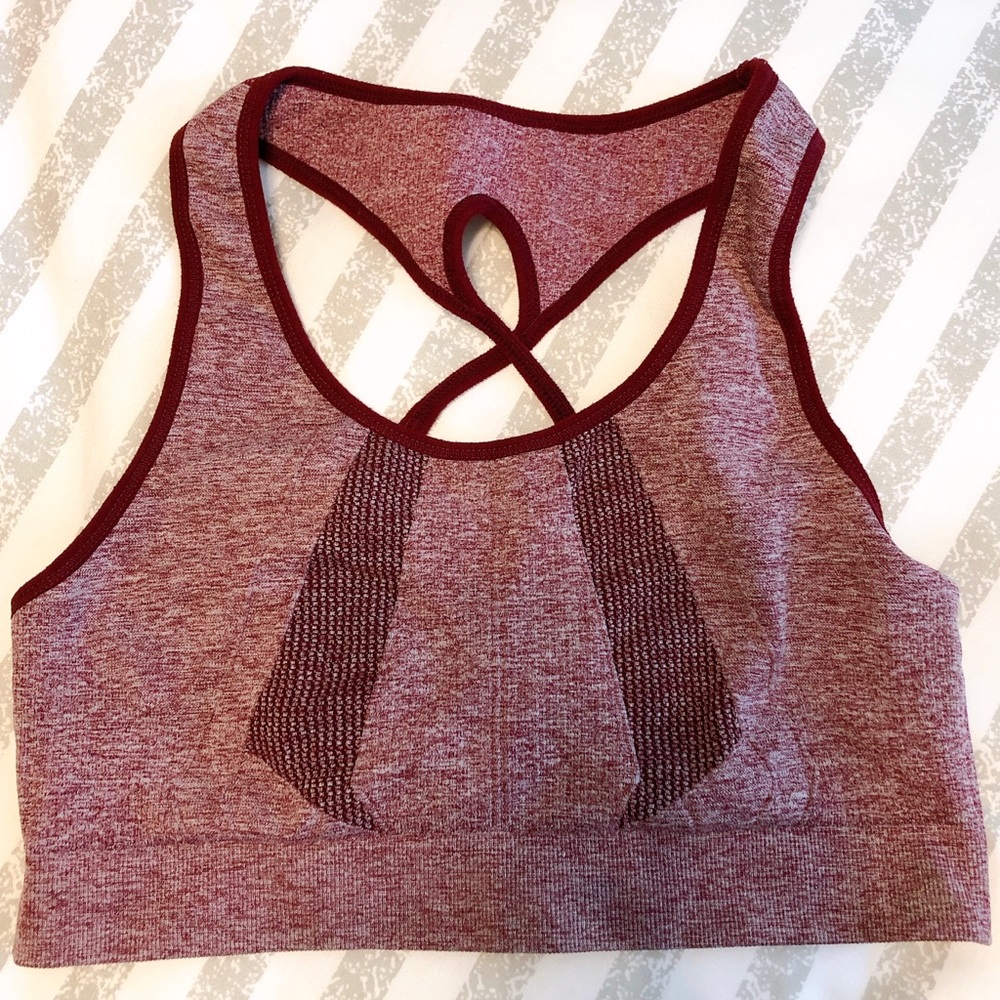 Target 🎯 Burgundy Sports Bra